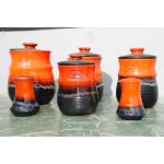 Vintage Ellis ceramic jars